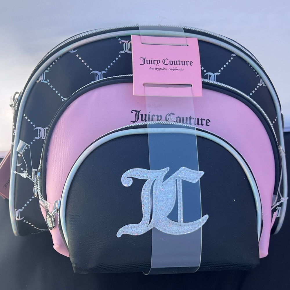 Juicy Couture Pink and Black Women's Bag Set